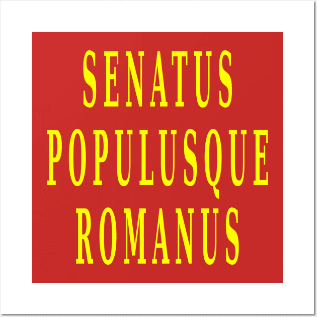 Senatus Populusque Romanus Wall Art by Lyvershop